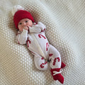 Full Length Romper – Candy Cane