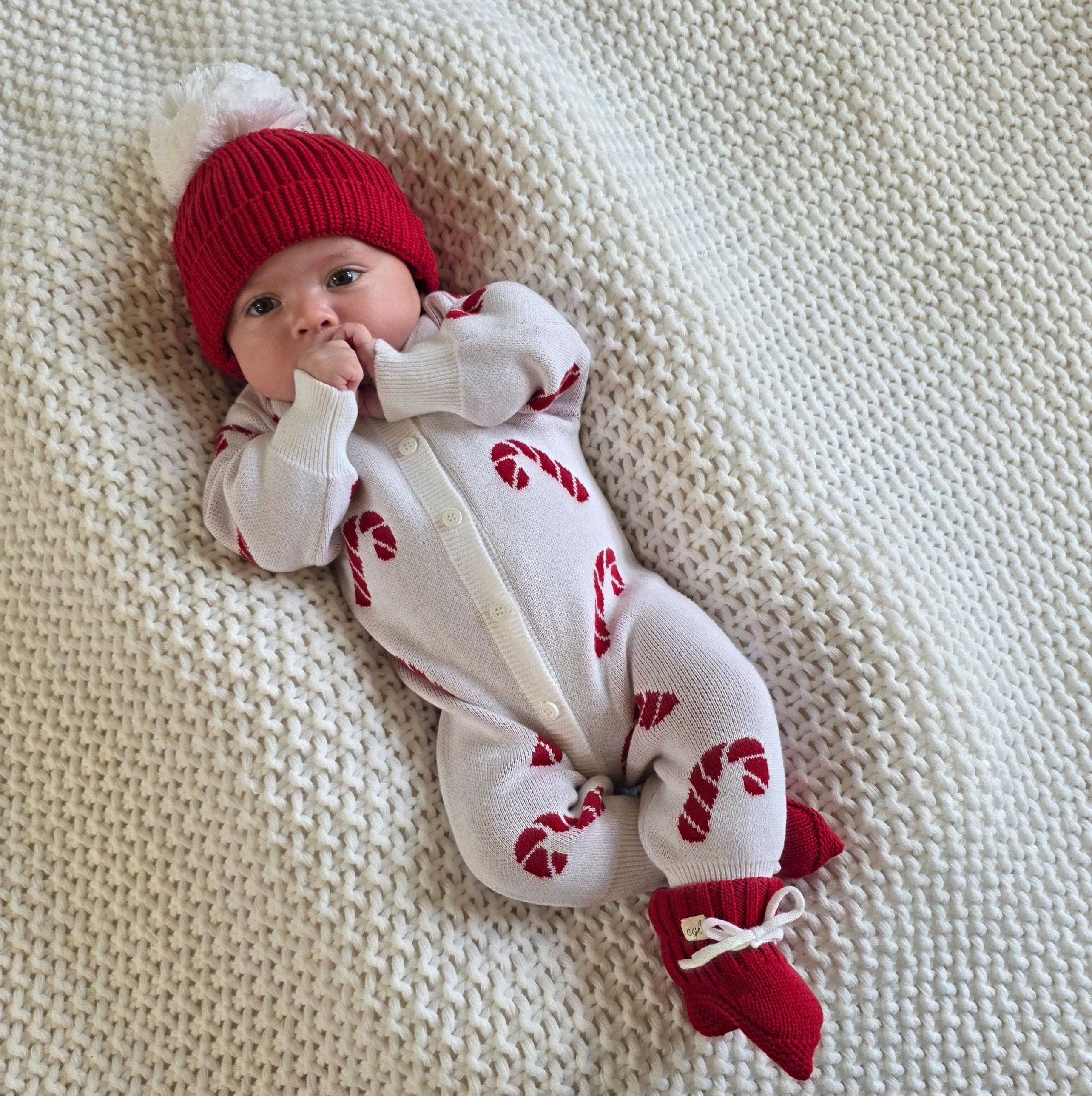 Full Length Romper – Candy Cane