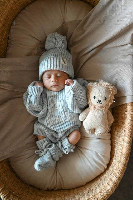 Sibling Announcement Romper - Little Brother: Sky / NB / Little Brother