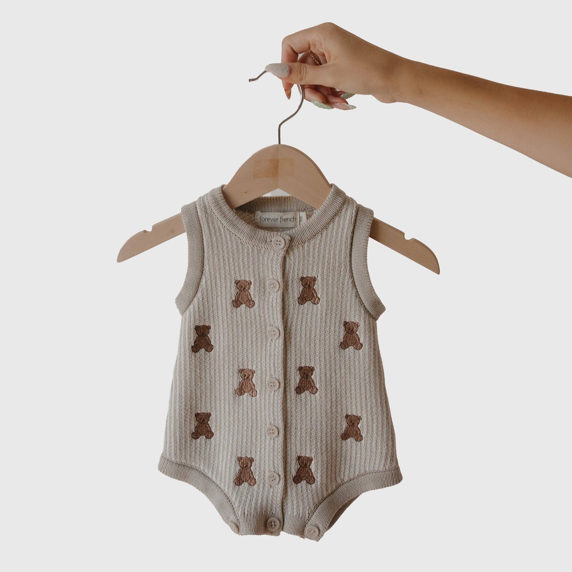 Knit Romper Teddy