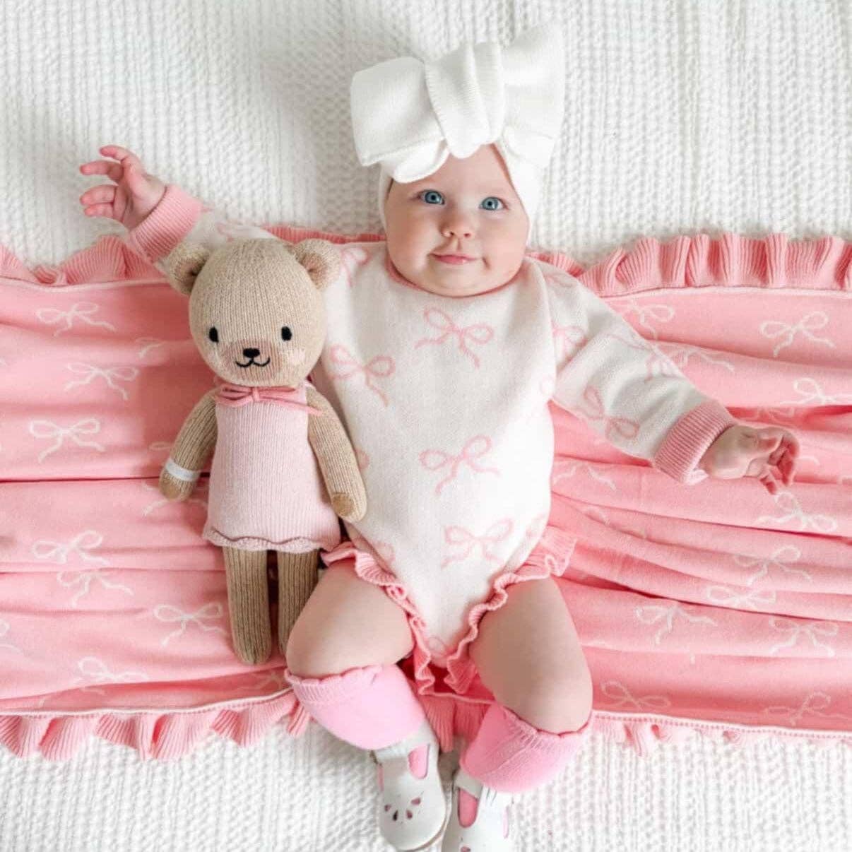 Pink Bows Romper