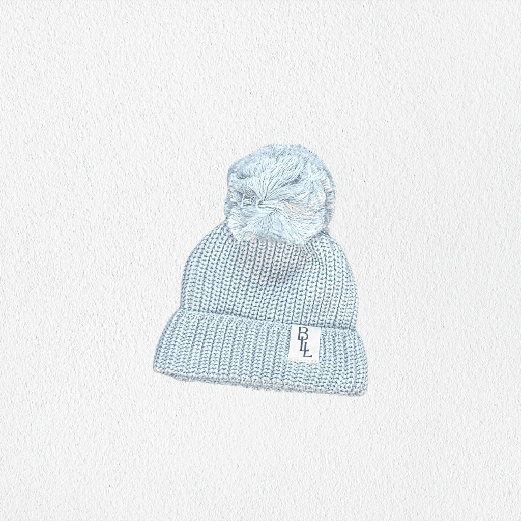 Knit Pom Beanie - Sky: NB / Sky