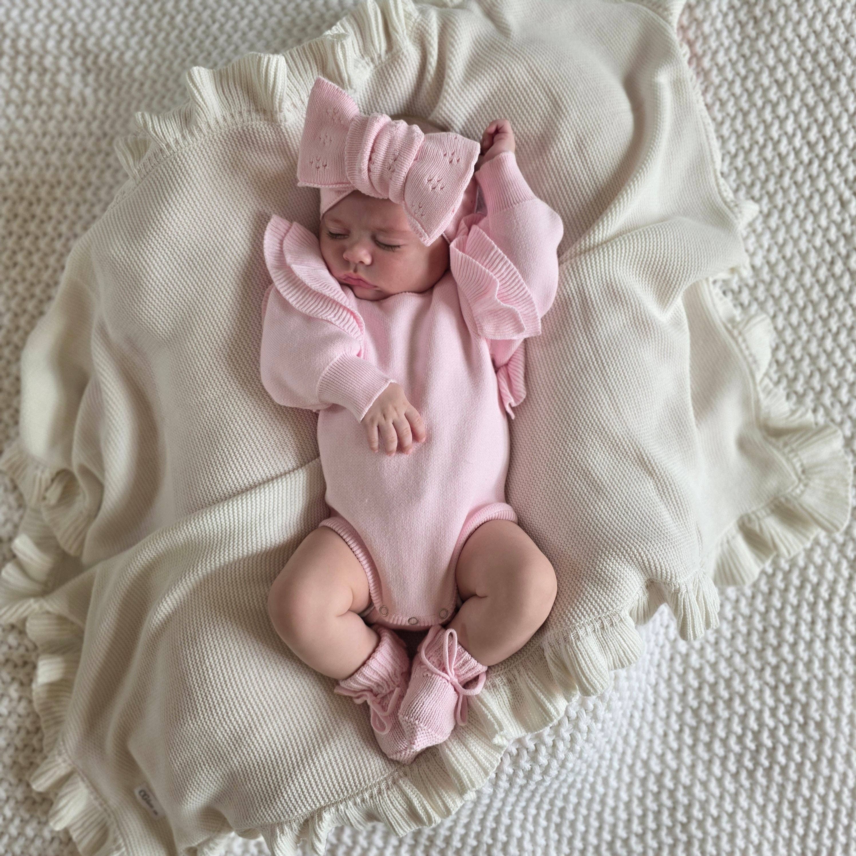 Flutter Sleeve Romper – Rosewater